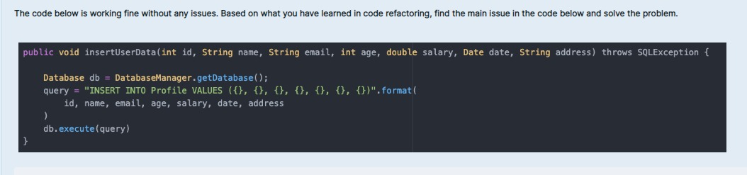 Solved The code below is working fine without any issues. | Chegg.com