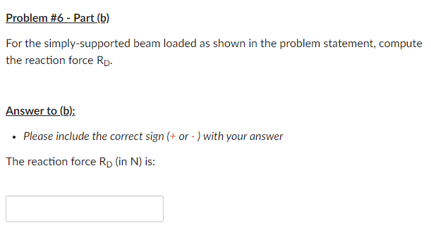 Solved Problem \#6 A Simply-supported Beam Is Loaded As | Chegg.com