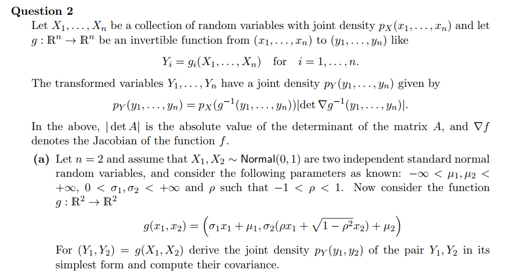 7 ܕ . = Question 2 Let X1, ... , Xn be a collection | Chegg.com