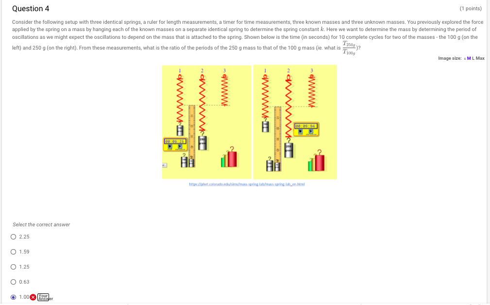 Solved Question 4 1 Points Consider The Following Setup