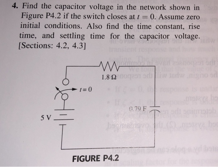 Solved 4. Find the capacitor voltage in the network shown in