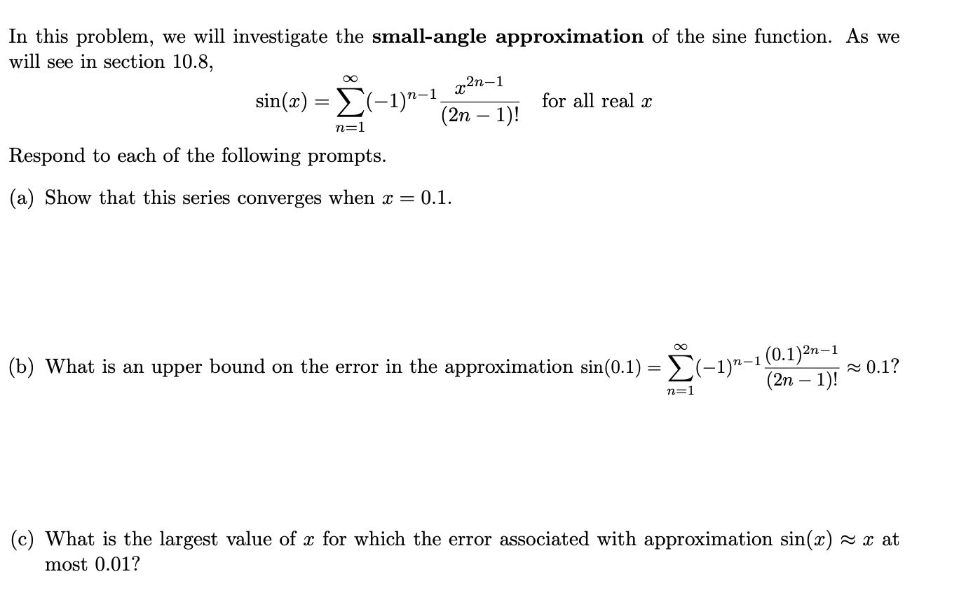 Solved In this problem, we will investigate the small-angle | Chegg.com