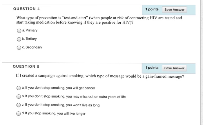 Solved QUESTION 4 1 points Save Answer What type of | Chegg.com