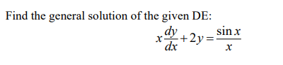 Solved Find the general solution of the given | Chegg.com