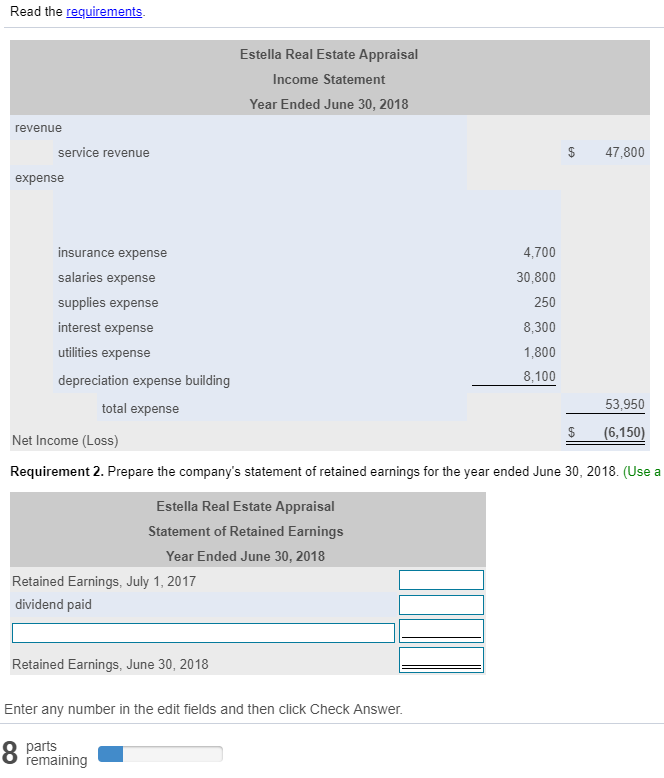 Solved: Read The Requirements Estella Real Estate Appraisa ...