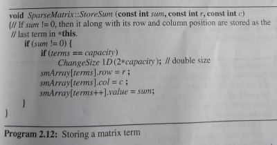 Solved Part II Programming Exercise 1 A matrix is a | Chegg.com
