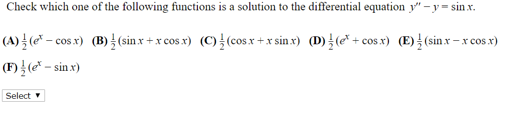 Solved Check which one of the following functions is a | Chegg.com