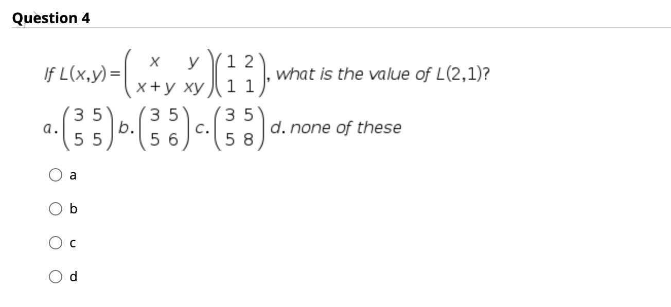 Solved Question 4 If L X Y 17 30 X 112 What Is The Va Chegg Com