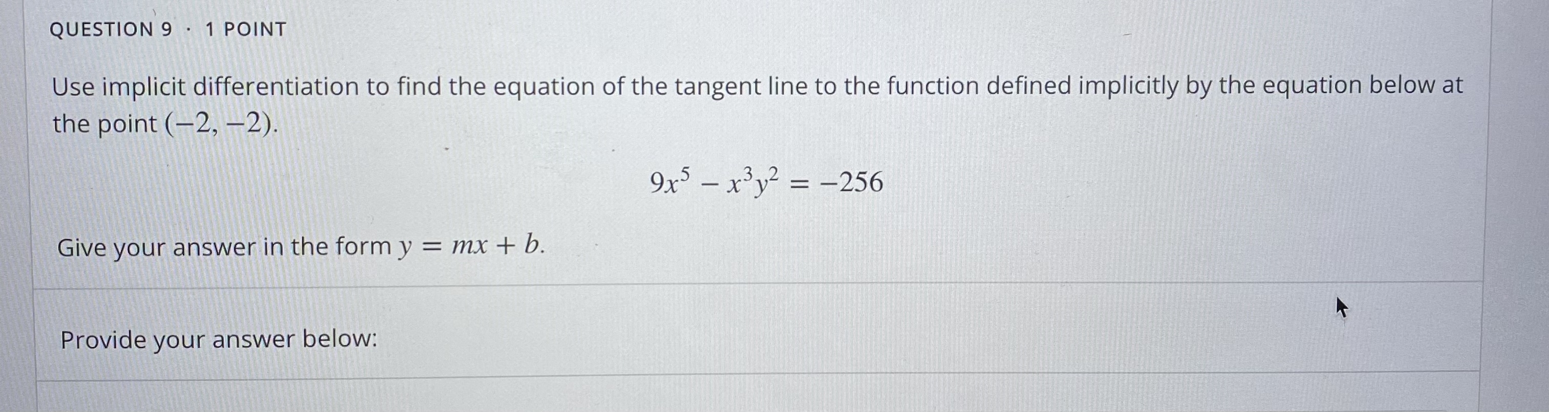 Solved Use implicit differentiation to find the equation of | Chegg.com