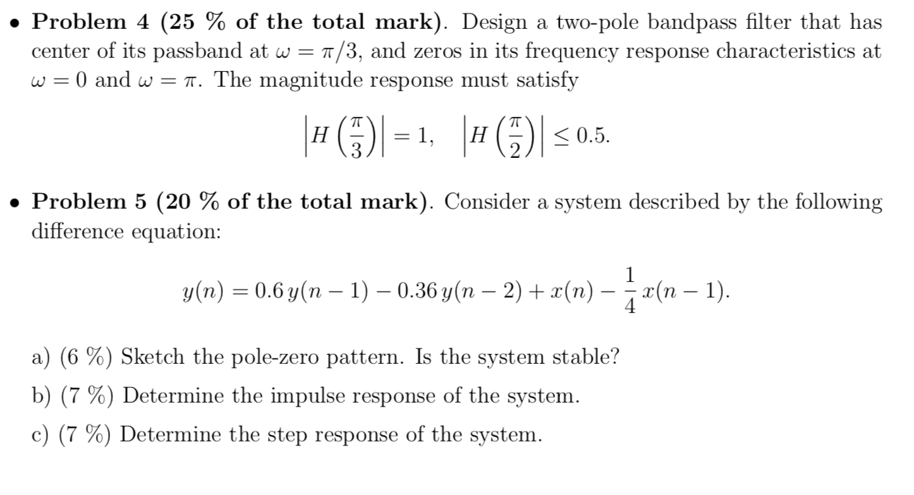 Solved Problem 1 15 Of The Total Mark Consider The Chegg Com