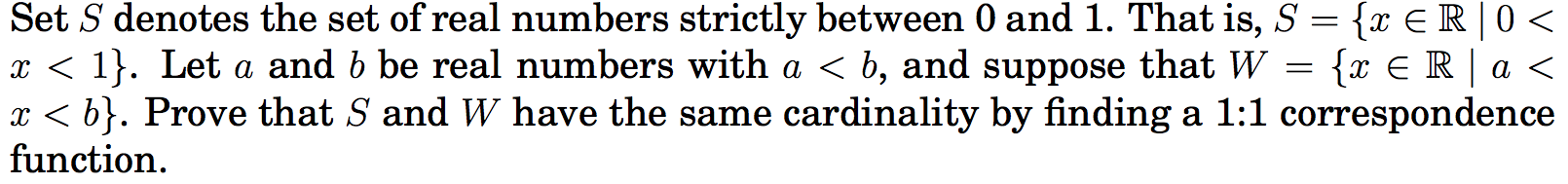 Solved Set S denotes the set of real numbers strictly | Chegg.com