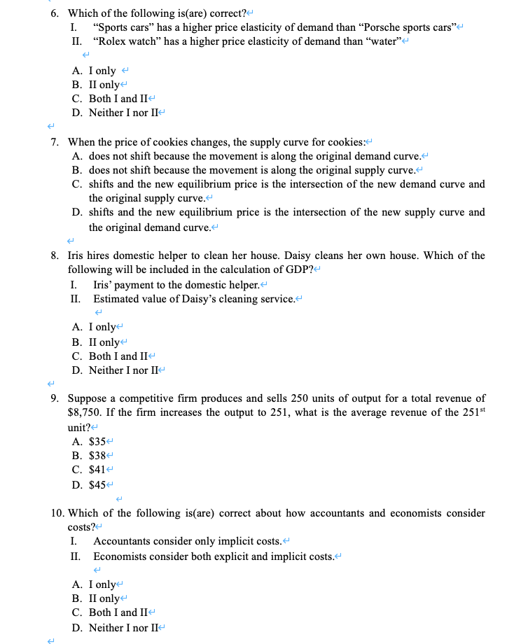 Solved 1. Which of the following is likely to have the | Chegg.com
