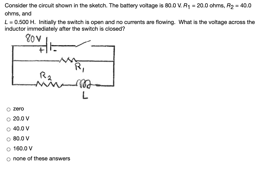 Solved Consider The Circuit Shown In The Sketch. The Battery | Chegg.com