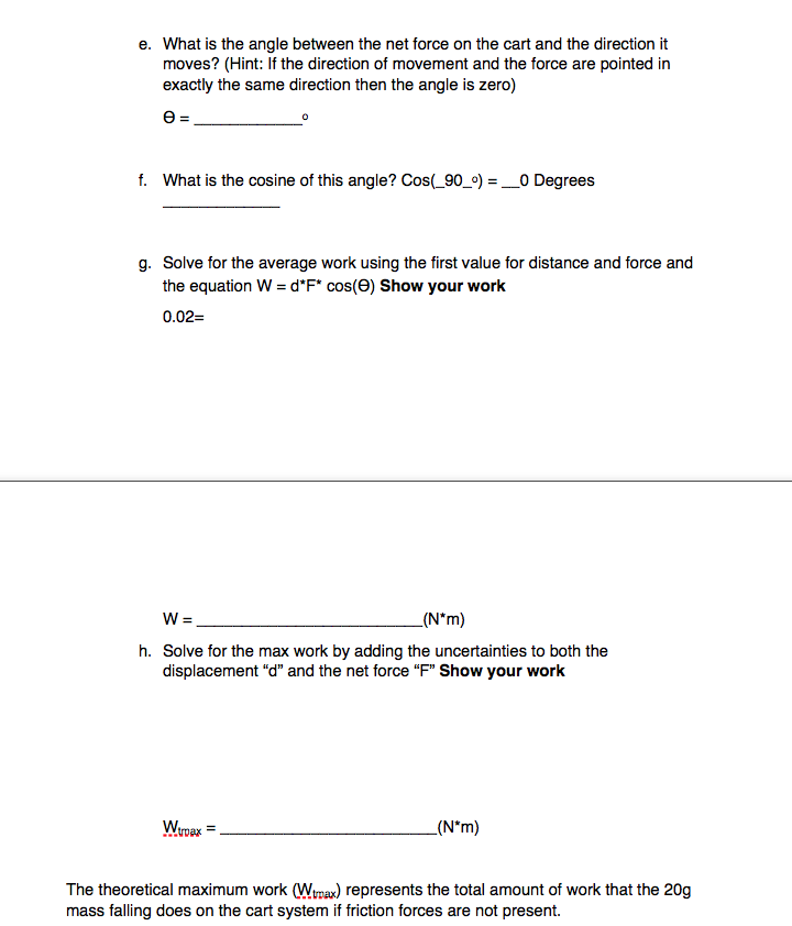 Solved Exercise 1: Calculating Theoretical Maximum Work for | Chegg.com