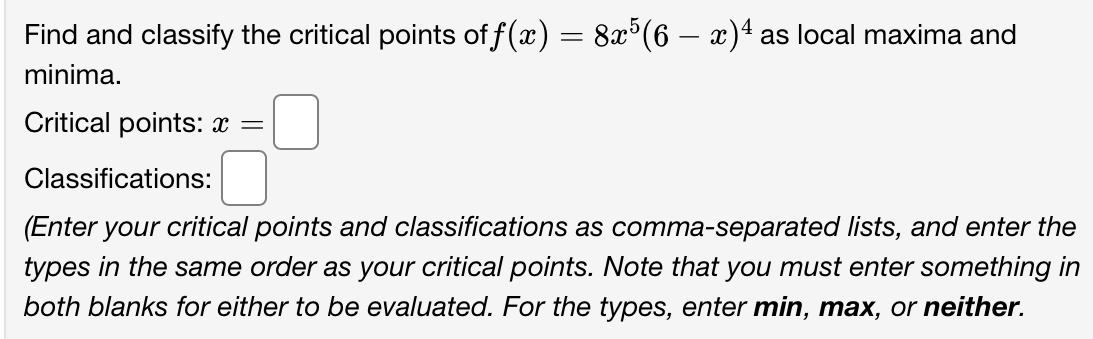 Solved Find and classify the critical points of | Chegg.com