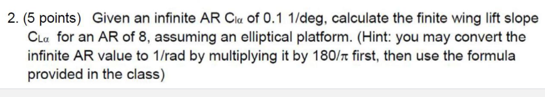 2. (5 points) Given an infinite ARClα of 0.11/deg, | Chegg.com
