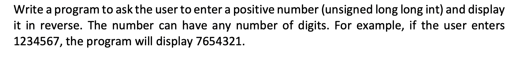 Solved Write a program to ask the user to enter a positive | Chegg.com