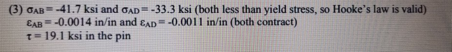 Solved Problem Three: (a) Determine the stress and strain in | Chegg.com