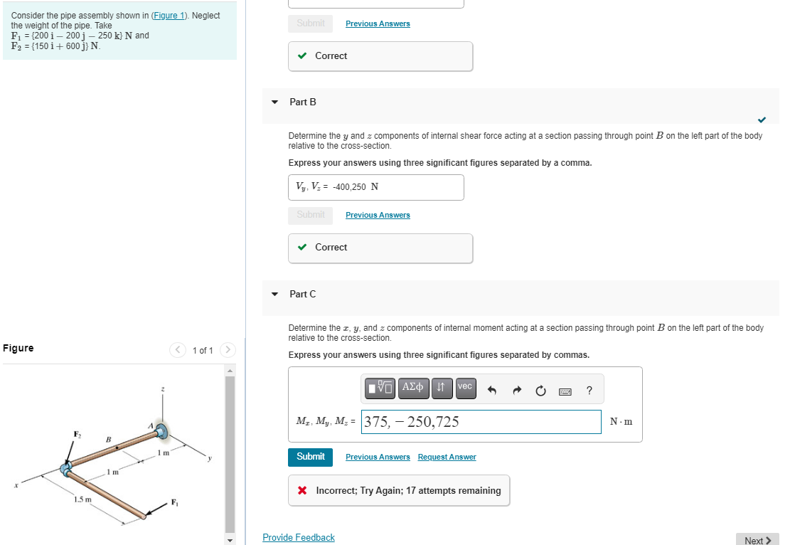 Solved Consider the pipe assembly shown in (Figure 1). | Chegg.com