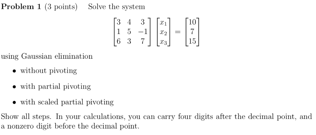 solved-problem-1-3-points-solve-the-system-using-gaussian-chegg