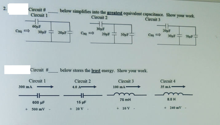 Solved 2. Circuit # Circuit 1 below simplifies into the | Chegg.com