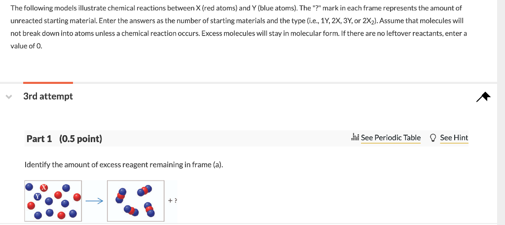 Solved The following models illustrate chemical reactions | Chegg.com