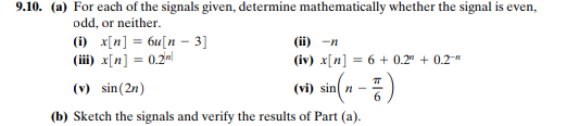 Solved (a) For Each Of The Signals Given, Determine | Chegg.com