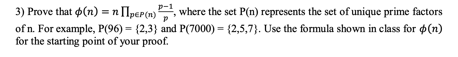 Solved P 3 Prove That O N N Ilper N Where The Se Chegg Com