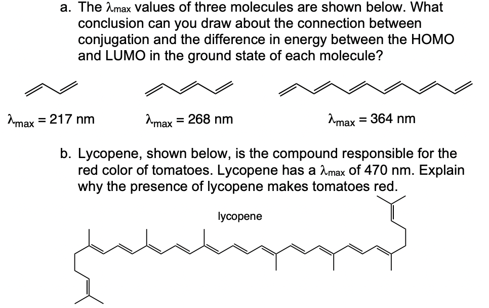 visible light energy is absorbed by ____ molecules