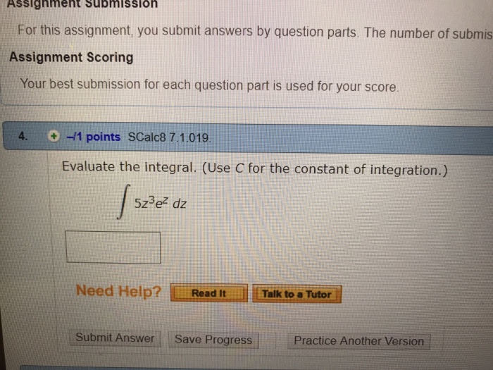 Solved Assignment Scoring Your best submission for each | Chegg.com
