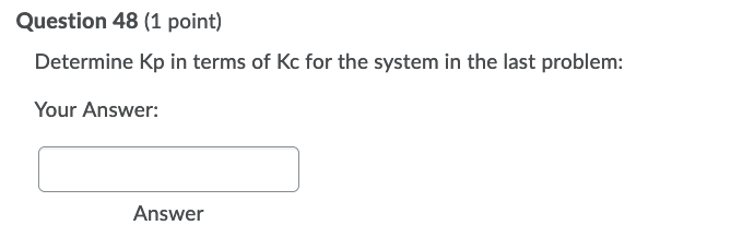 Solved Use this information for the next 5 questions: H50g) | Chegg.com