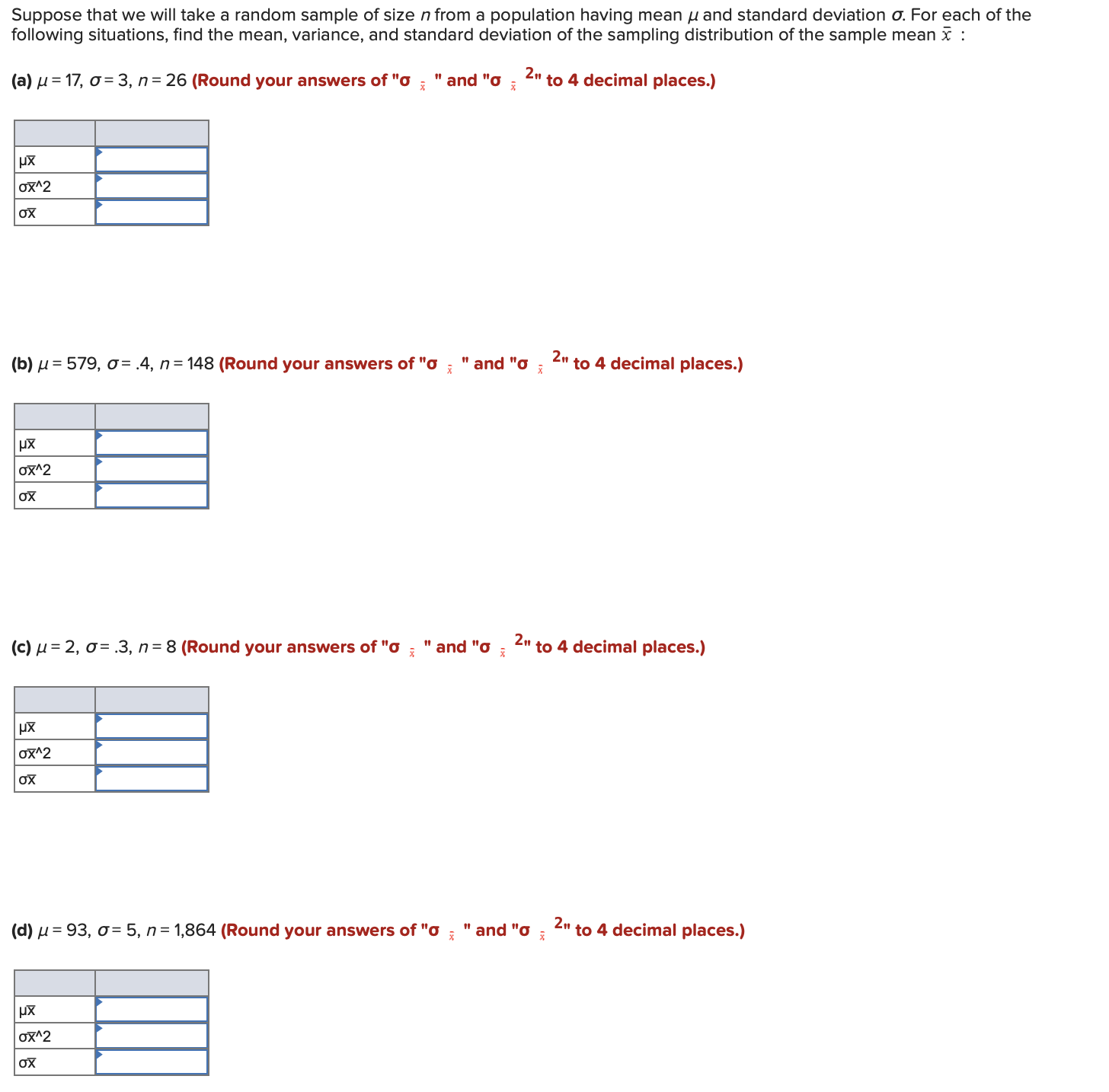 Solved Suppose that we will take a random sample of size n | Chegg.com