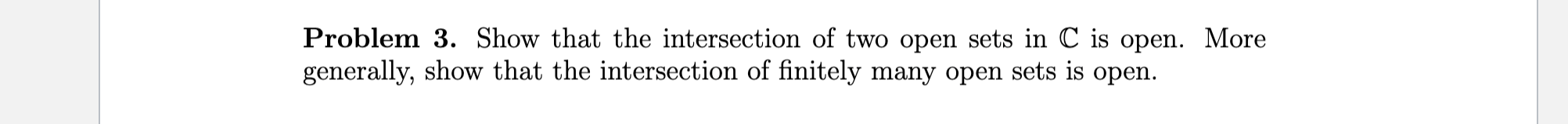 the intersection of two open sets in r is open