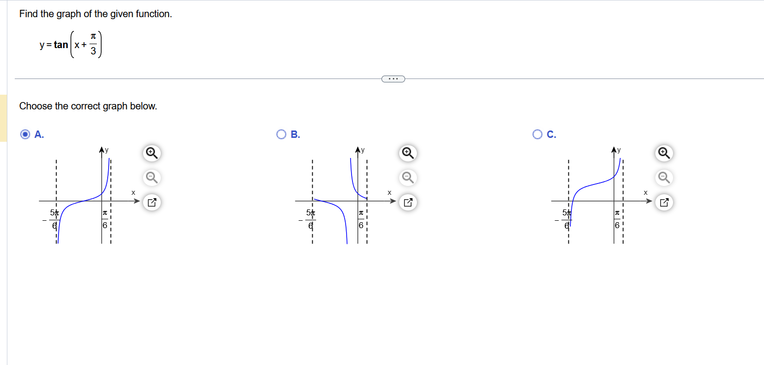 solved-find-the-graph-of-the-given-function-y-tan-x-3-chegg