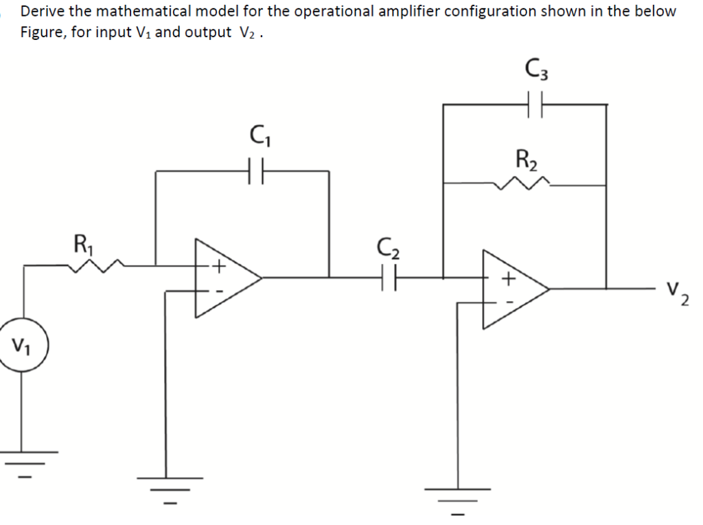Operational Amplifier Modeling Solved Derive the mathematical model for the operational | Chegg.com