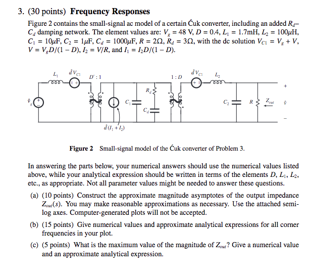 Solved (30 points) Frequency Responses Figure 2 contains the | Chegg.com