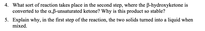 Solved α,β-unsaturated ketone4. What sort of reaction takes | Chegg.com