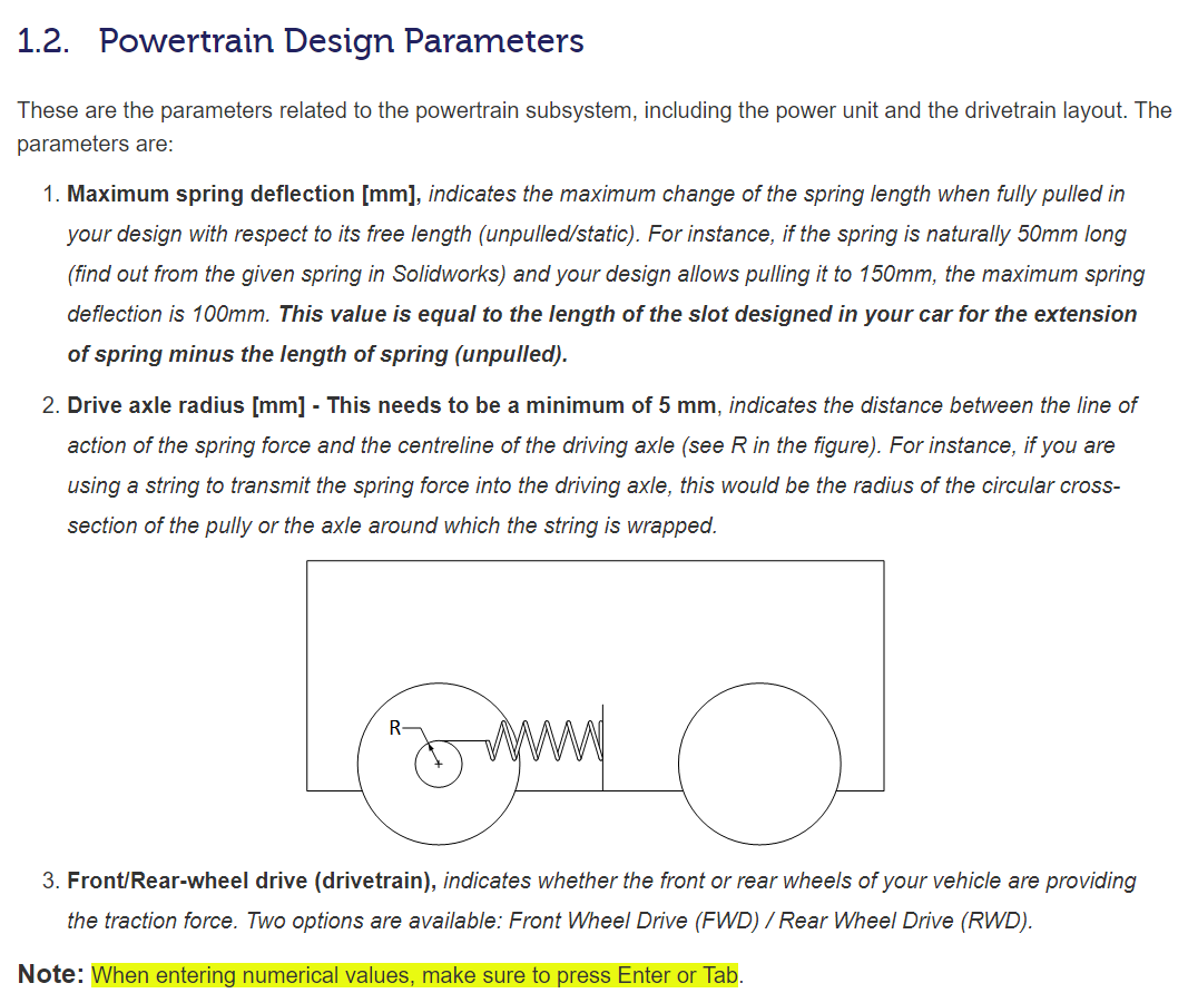 Solved Hi i need help in designing a spring powered car for | Chegg.com