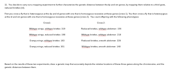 Recombination mapping problems But first, some notes | Chegg.com