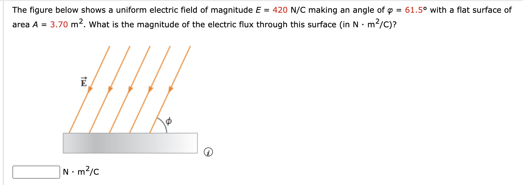 Solved The figure below shows a uniform electric field of | Chegg.com