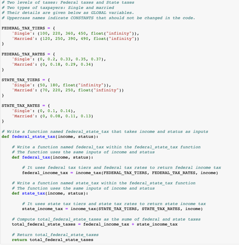 python. I already have the function below. From | Chegg.com image.