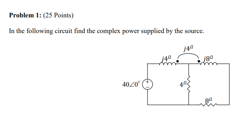 Solved Problem 1: (25 Points) In the following circuit find | Chegg.com