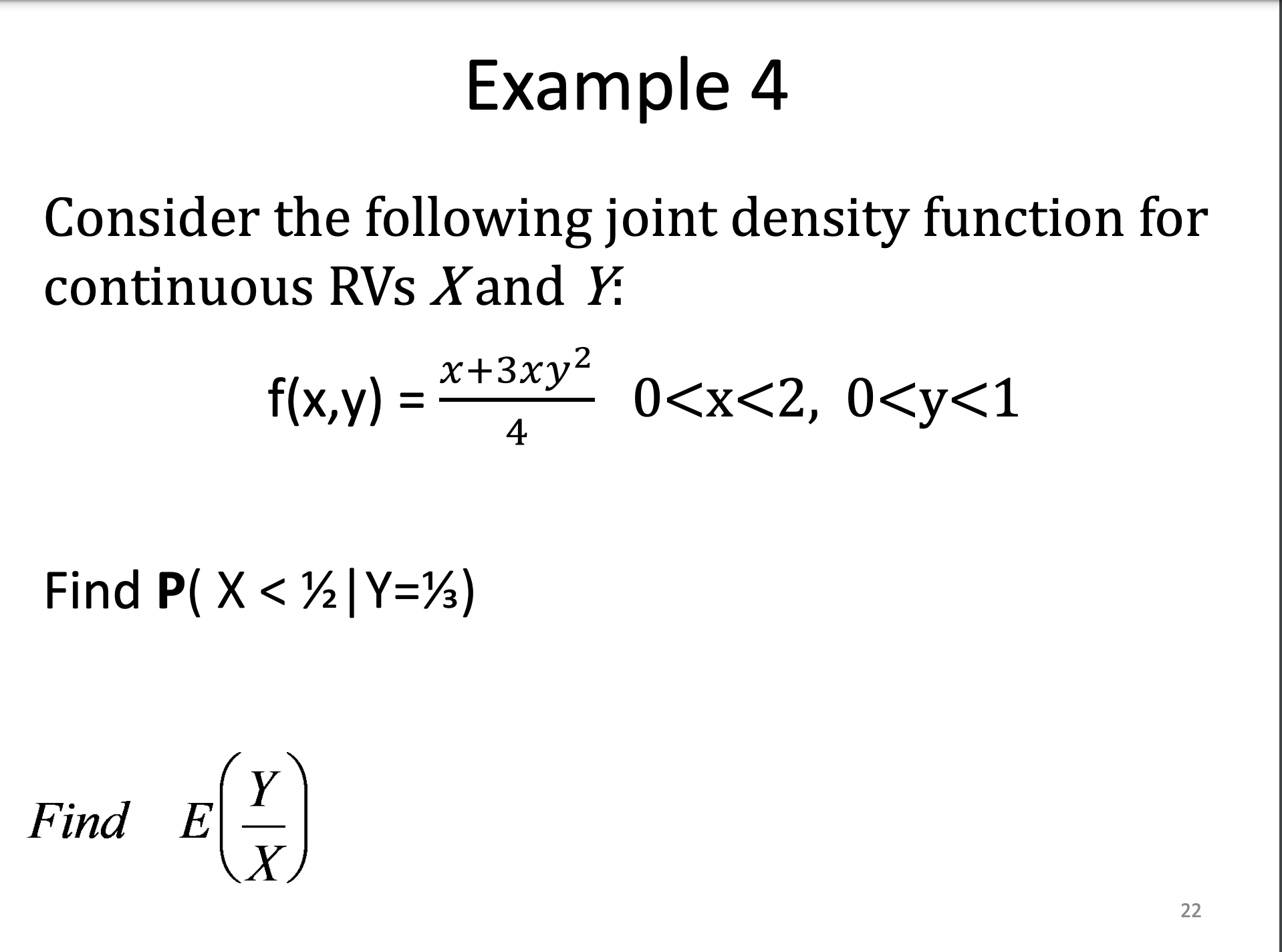 Solved Consider The Following Joint Density Function For 4985