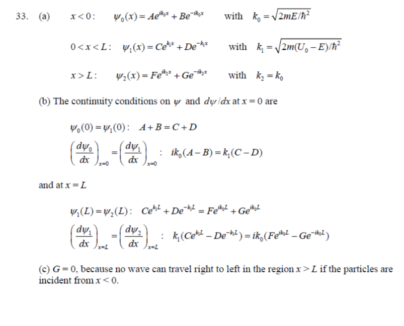 Solved (a) Write Down The Wave Functions For The Three | Chegg.com