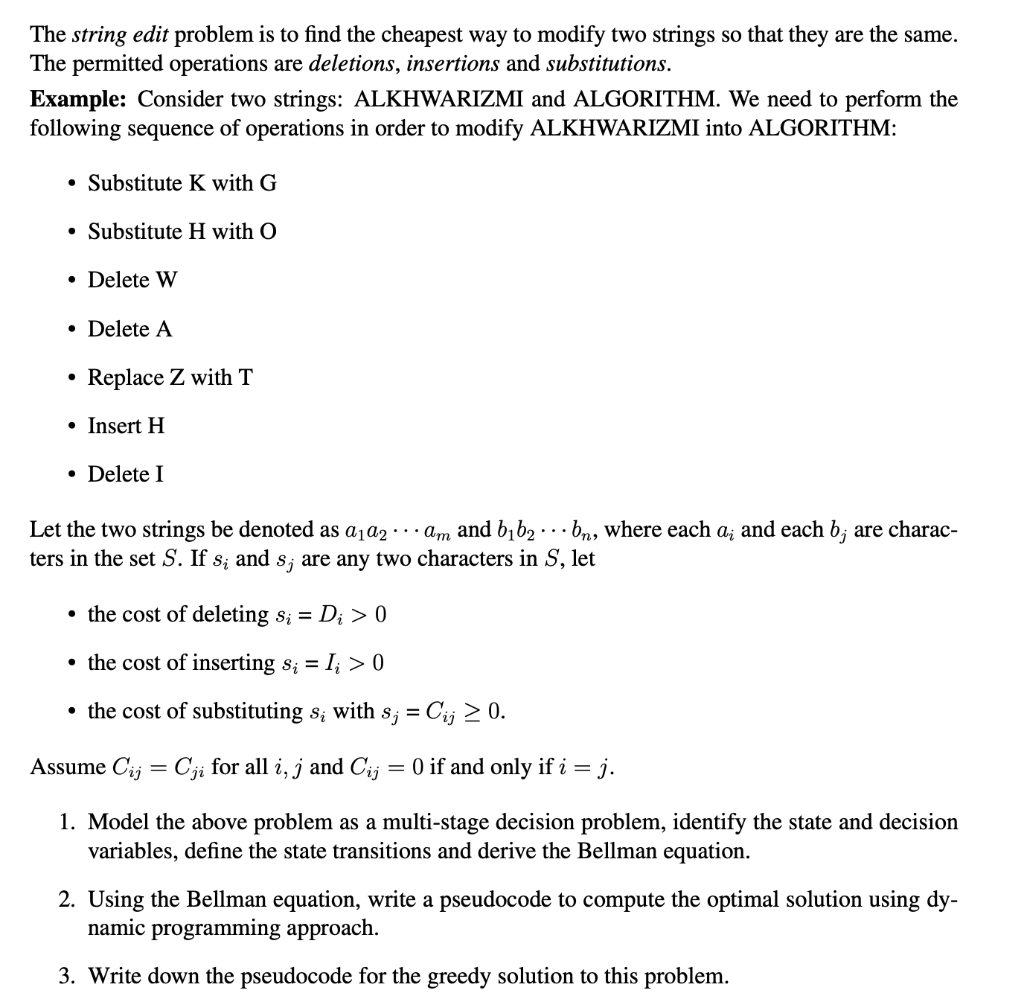 String edit problem Please, answer only if you know