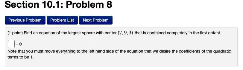 Solved Section 10.1: Problem 8 Previous Problem Problem List | Chegg.com