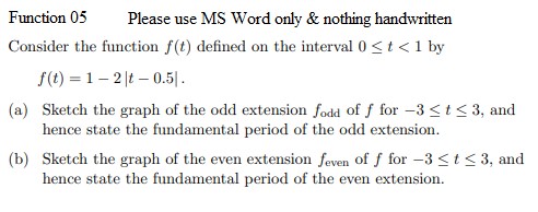 Solved Function 05 ﻿Please use MS Word only & nothing | Chegg.com