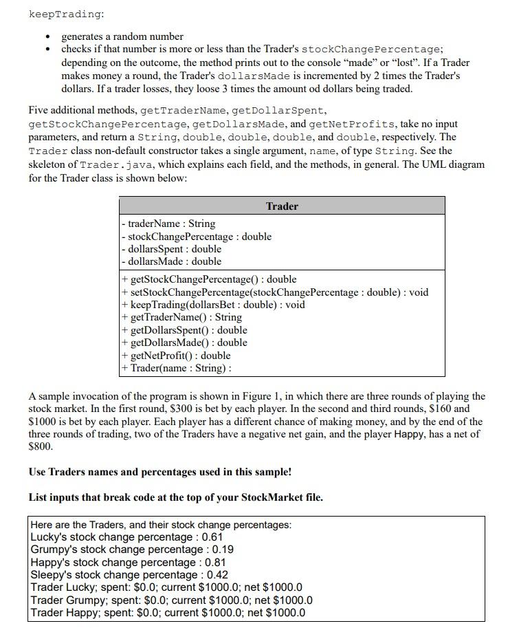 Solved For this programming question, you'll be given a | Chegg.com