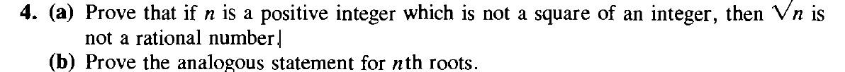 Solved 4. (a) Prove that if n is a positive integer which is | Chegg.com