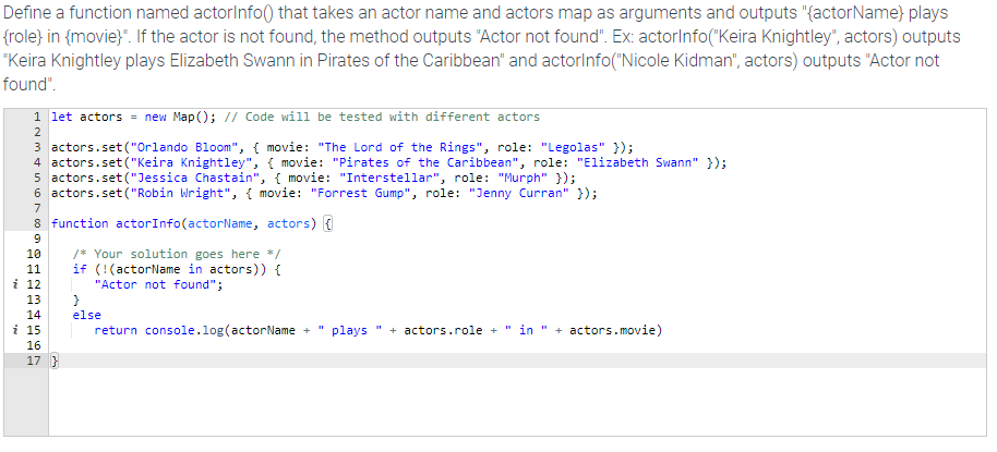 Solved Define a function named actorInfo() that takes an | Chegg.com